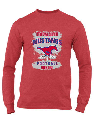 Grapevine Mustangs Football #6 Men's Premium LS T-Shirt
