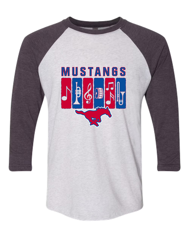 Grapevine Mustangs Band # 2 Women's Baseball T-Shirt