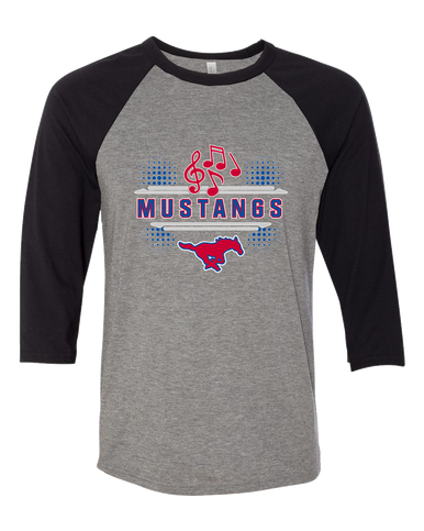 Grapevine Mustangs Band # 3 Women's Baseball T-Shirt