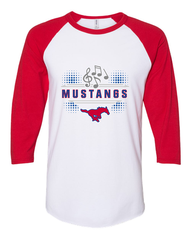 Grapevine Mustangs Band # 3 Men's Baseball T-Shirt