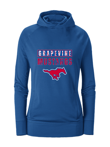 Grapevine Mustangs Mascot #9 Women's Hoodie