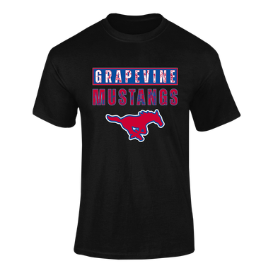 Grapevine Mustangs Mascot #9 Men's SS T-Shirt