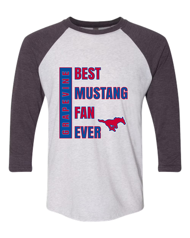 Grapevine Mustangs Best Mustang Fan Men's Baseball T-Shirt