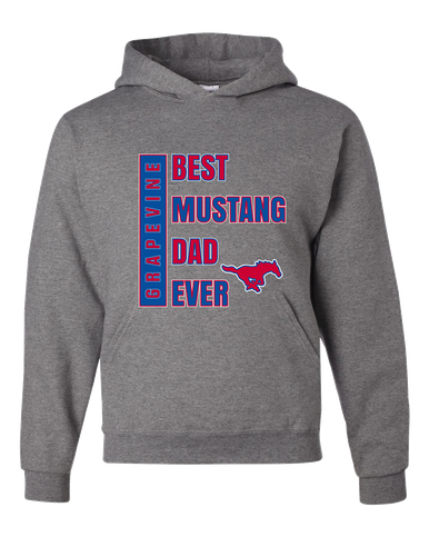 Grapevine Mustangs Best Mustang Dad Men's Premium Hoodie