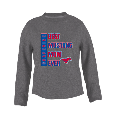 Grapevine Mustangs Best Mustang Mom Women's Sweatshirt