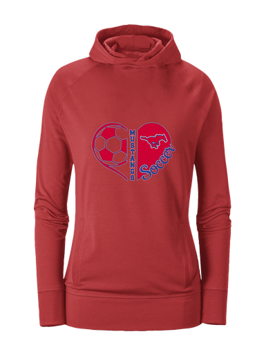 Grapevine Mustangs Heart Soccer Women's Hoodie