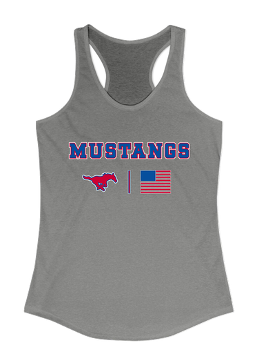 Pearce Mustangs Team Colors Flag Women's Tank Top