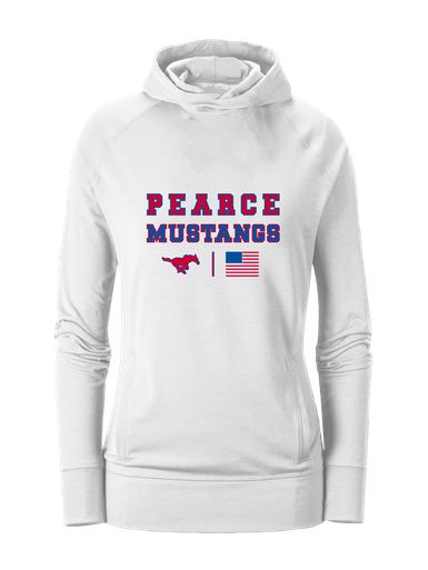 Pearce Mustangs Spirit Flag Women's Hoodie