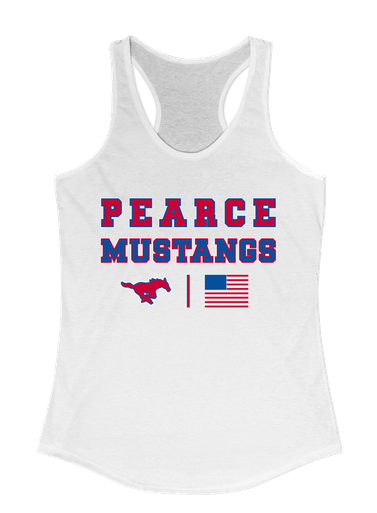Pearce Mustangs Spirit Flag Women's Tank Top