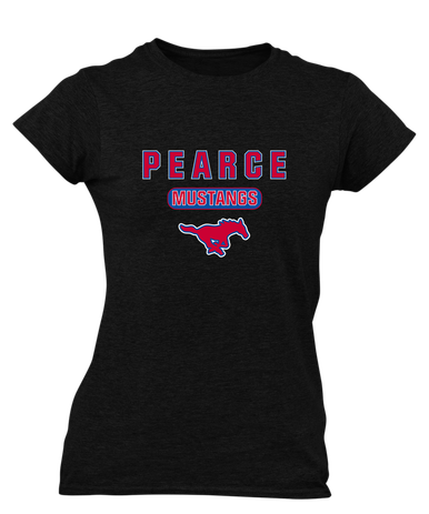 Pearce Mustangs Mascot #3 Women's SS T-Shirt