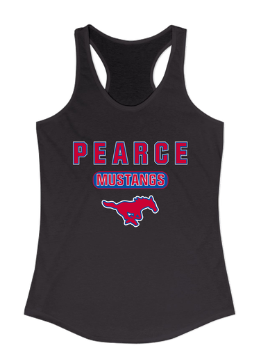 Pearce Mustangs Mascot #3 Women's Tank Top