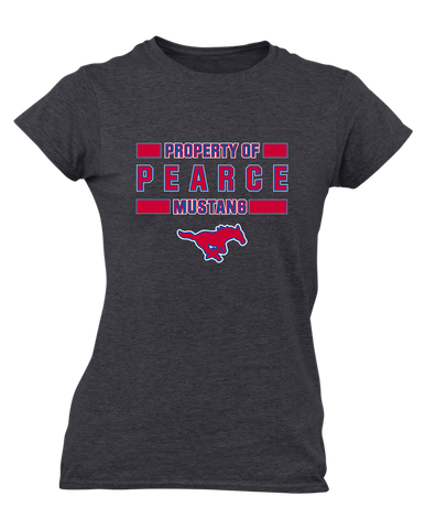 Pearce Mustangs Property Of Women's SS T-Shirt