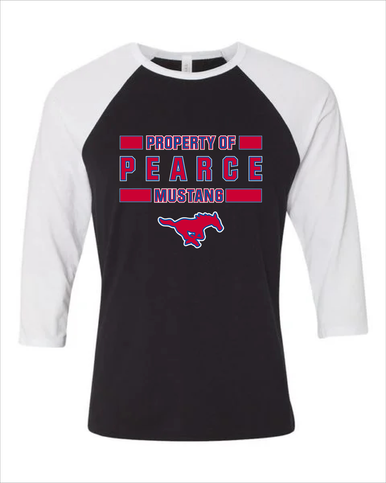 Pearce Mustangs Property Of Men's Baseball T-Shirt