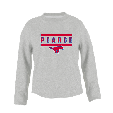 Pearce Mustangs Mascot #4 Women's Sweatshirt
