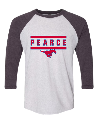 Pearce Mustangs Mascot #4 Men's Baseball T-Shirt
