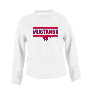 Pearce Mustangs Mascot #5 Women's Sweatshirt