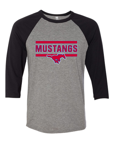 Pearce Mustangs Mascot #5 Men's Baseball T-Shirt