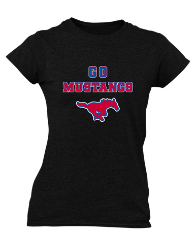 Pearce Mustangs Go Team Women's Premium SS T-Shirt