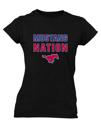 Pearce Mustangs Nation #2 Women's Premium SS T-Shirt