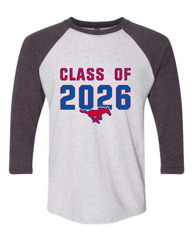 Pearce Mustangs Class of 2026 Women's Baseball T-Shirt