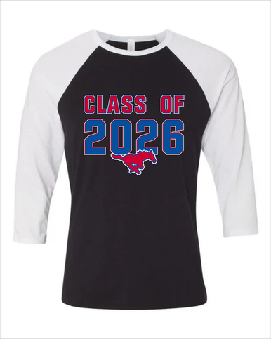 Pearce Mustangs Class of 2026 Men's Baseball T-Shirt