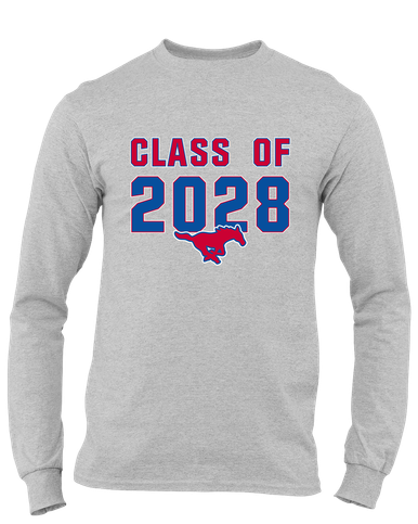 Pearce Mustangs Class of 2028 Men's LS T-Shirt