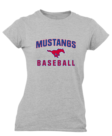 Pearce Mustangs Baseball #1 Women's SS T-Shirt