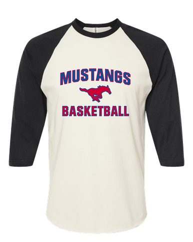 Pearce Mustangs Basketball #1 Men's Baseball T-Shirt