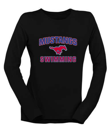 Pearce Mustangs Swimming Women's LS T-Shirt