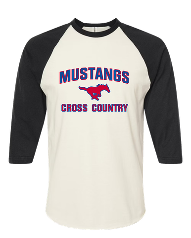 Pearce Mustangs Cross Country Women's Baseball T-Shirt