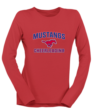 Pearce Mustangs Cheerleading Women's Premium LS T-Shirt