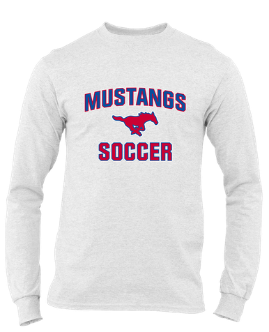 Pearce Mustangs Soccer #1 Men's LS T-Shirt