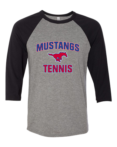 Pearce Mustangs Tennis Women's Baseball T-Shirt