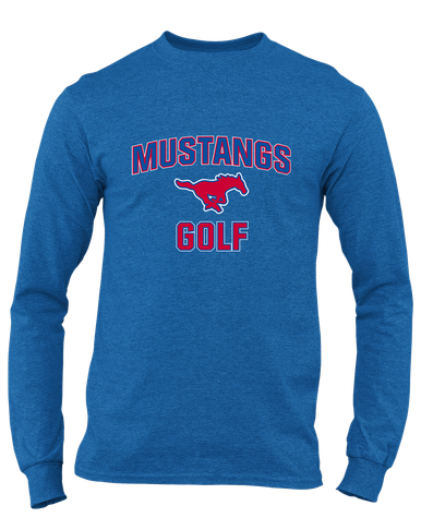 Pearce Mustangs Golf Men's LS T-Shirt