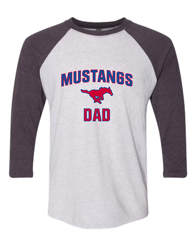 Pearce Mustangs Dad Men's Baseball T-Shirt
