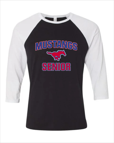 Pearce Mustangs Senior #1 Women's Baseball T-Shirt