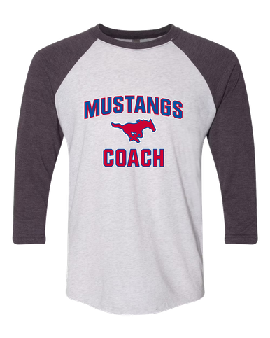 Pearce Mustangs Coach Women's Baseball T-Shirt