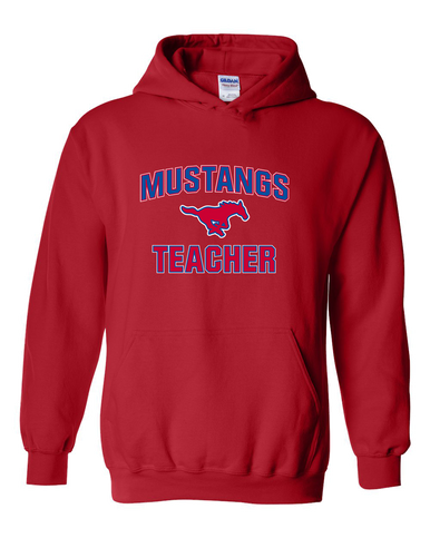 Pearce Mustangs Teacher Men's Hoodie