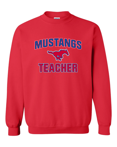 Pearce Mustangs Teacher Men's Sweatshirt