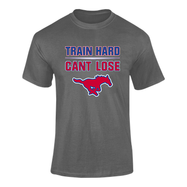 Pearce Mustangs Train Hard, Can't Lose Men's SS T-Shirt