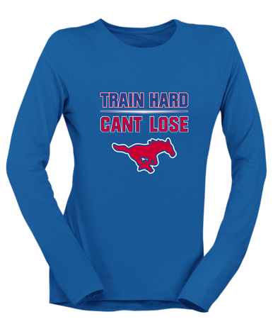 Pearce Mustangs Train Hard, Can't Lose Women's Premium LS T-Shirt