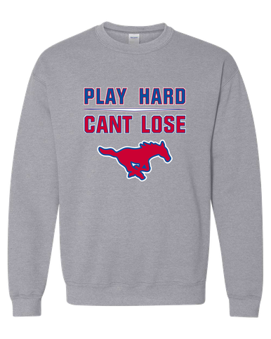 Pearce Mustangs Play Hard, Can't Lose Men's Sweatshirt