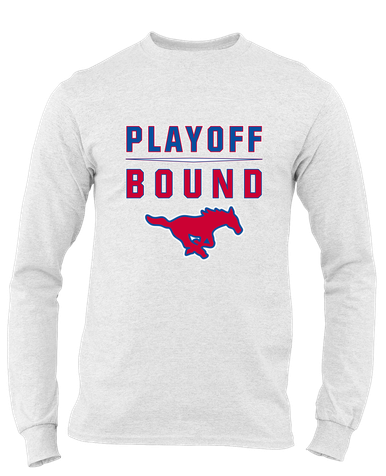 Pearce Mustangs Playoff Bound Men's LS T-Shirt