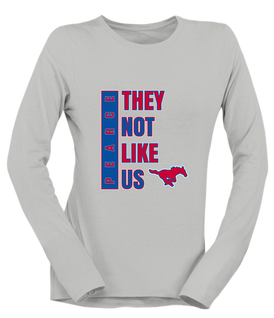 Pearce Mustangs They Not Like Us #1 Women's Premium LS T-Shirt