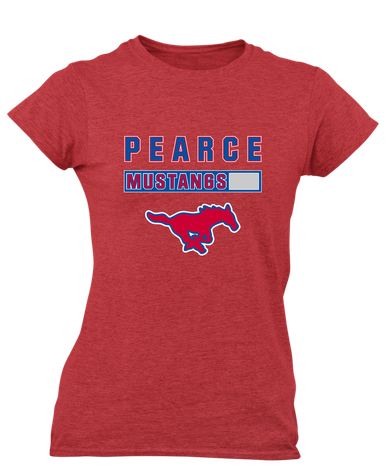 Pearce Mustangs Mascot #7 Women's SS T-Shirt