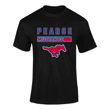Pearce Mustangs Mascot #7 Men's SS T-Shirt