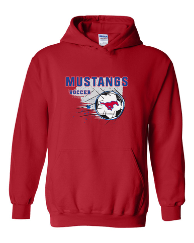 Pearce Mustangs Soccer #2 Men's Hoodie