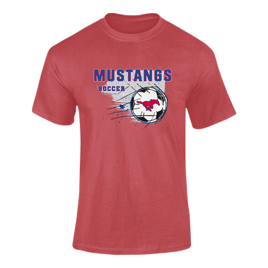 Pearce Mustangs Soccer #2 Men's SS T-Shirt