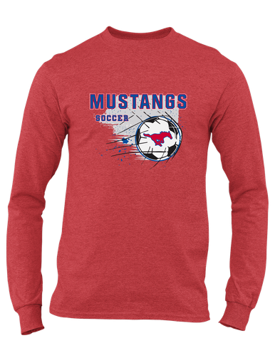 Pearce Mustangs Soccer #2 Men's Premium LS T-Shirt