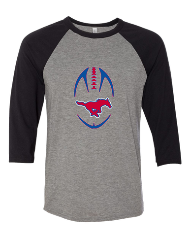 Pearce Mustangs Football #4 Men's Baseball T-Shirt
